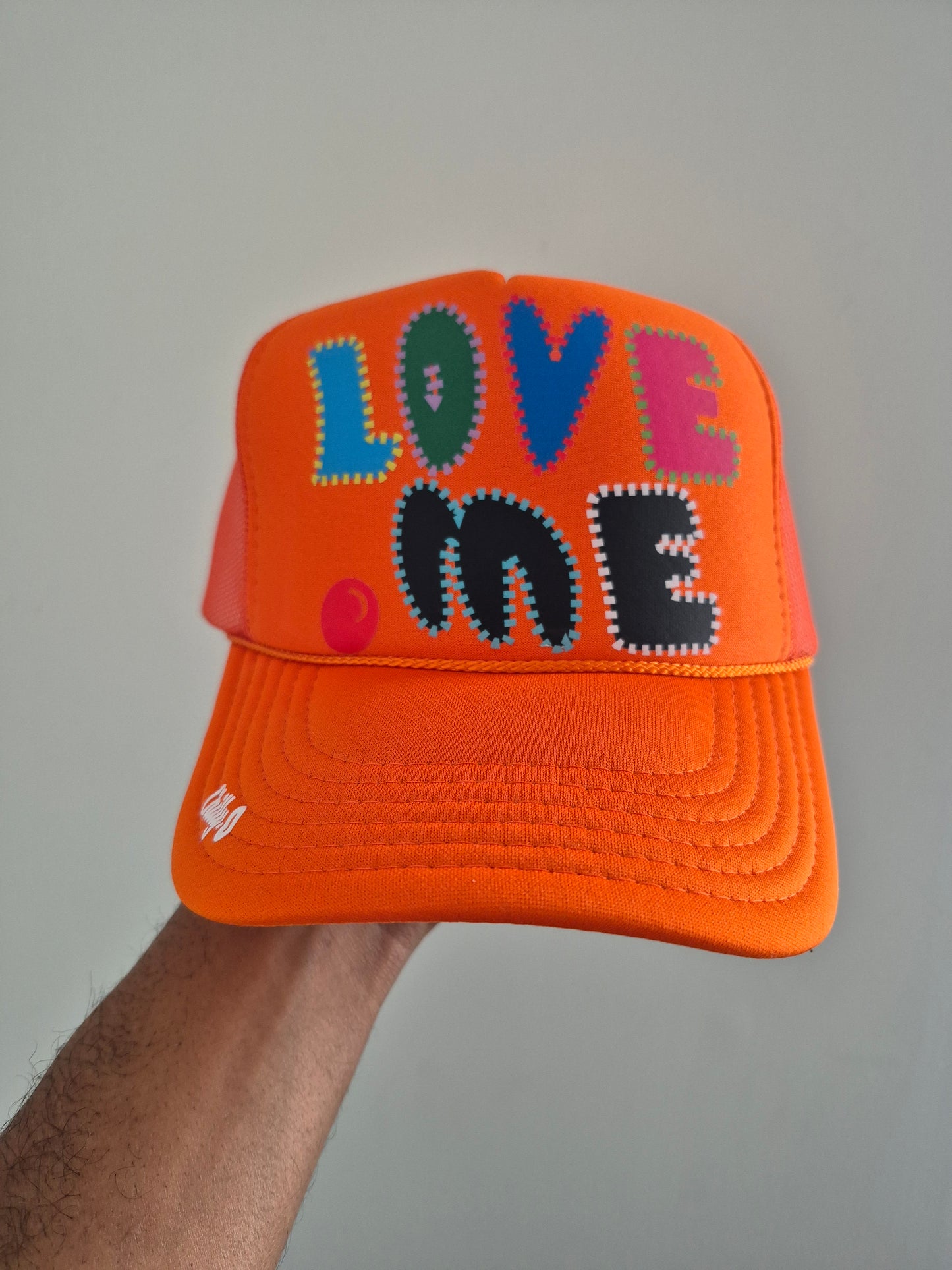 Love Me Orange Trucker Hat