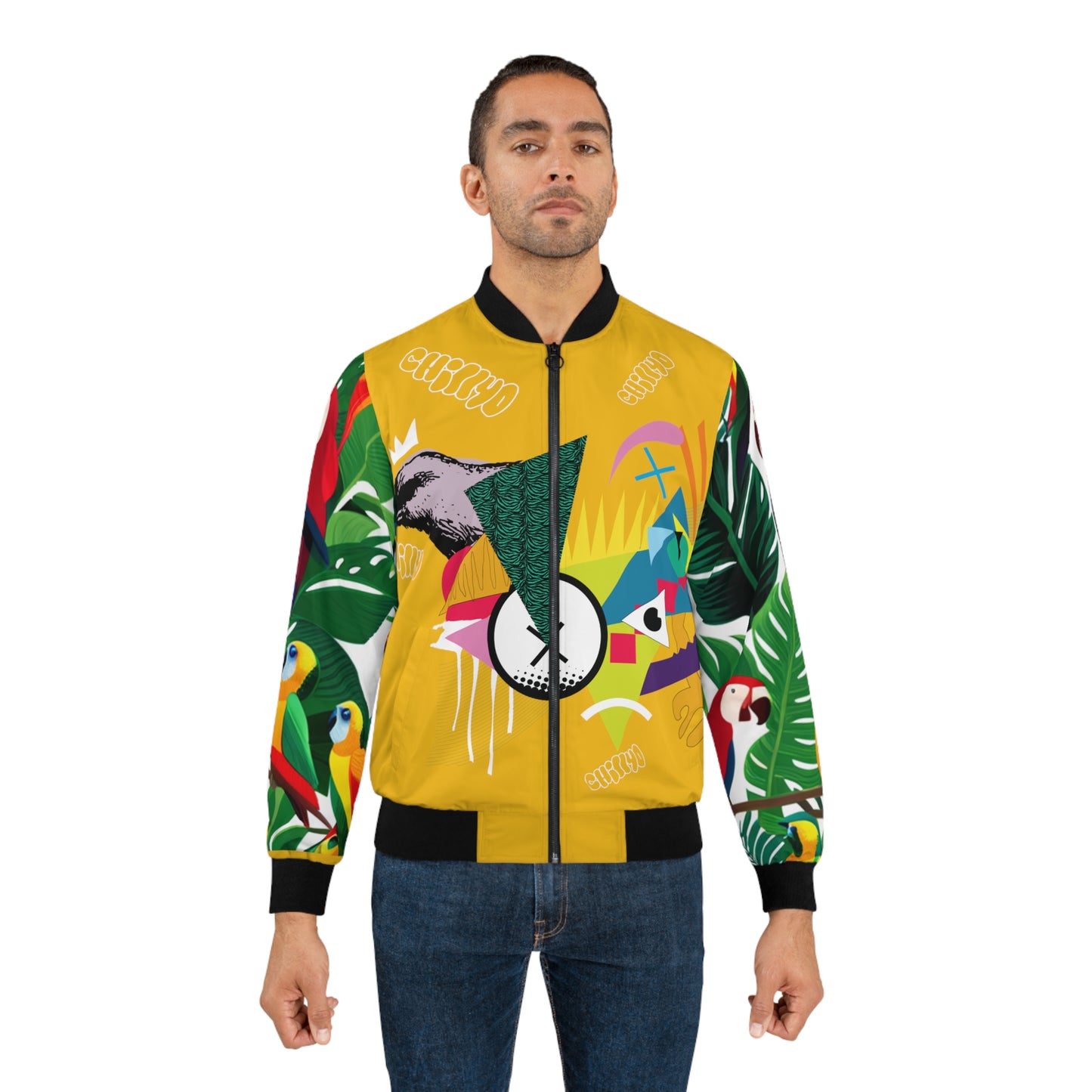 KYEOP Yellow Men's Bomber Jacket