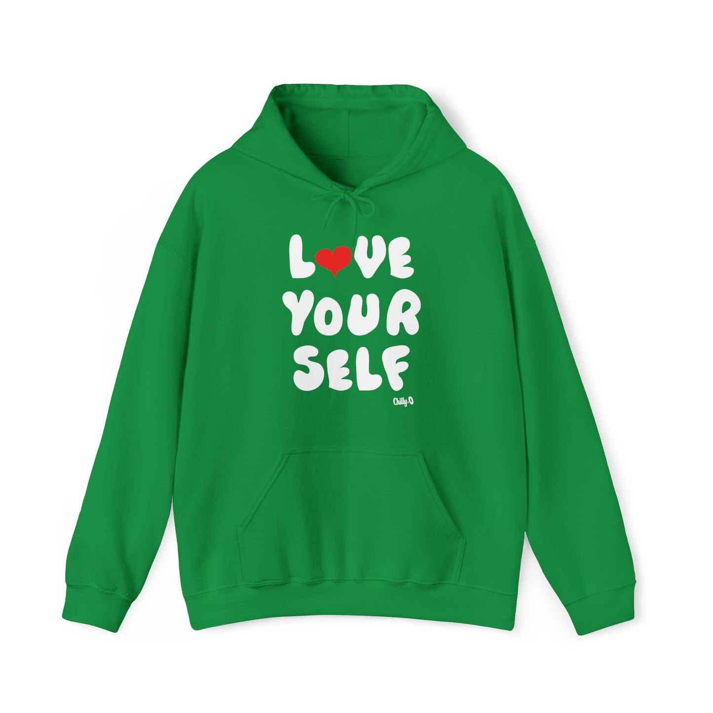 Love Yourself Hoodie Holiday Green