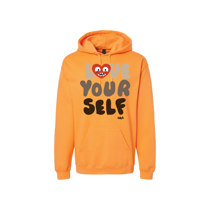 Love Yourself Hoodie Tangerine
