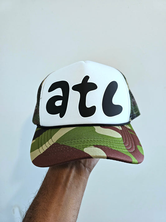 ATL Camo Trucker Black Outline