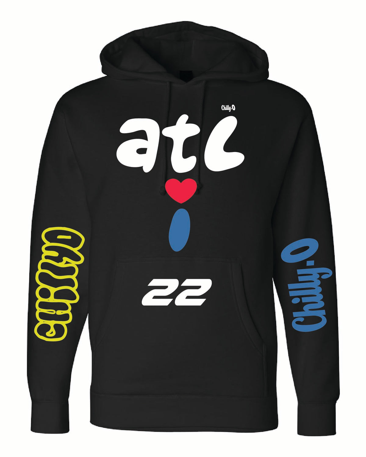 Atl Luv I 22 Year Annivesary Hoodie Black