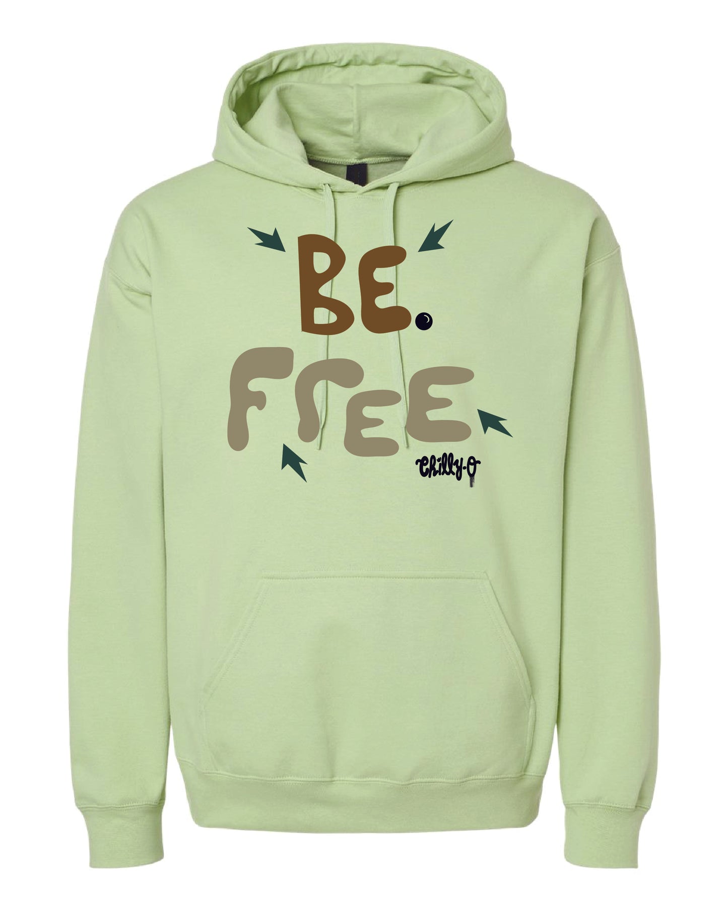 Be Free Hoodie Army Pistachio