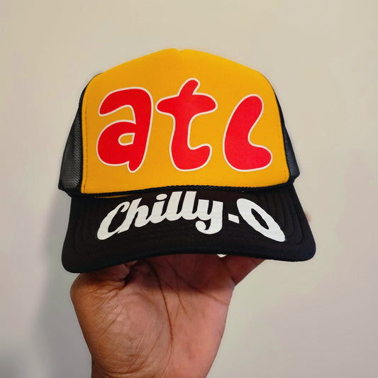 Chilly-O ATL Trucker Hat Red Yellow