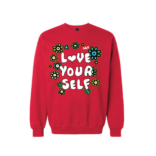 Love Yourself Floral Sweatshirt