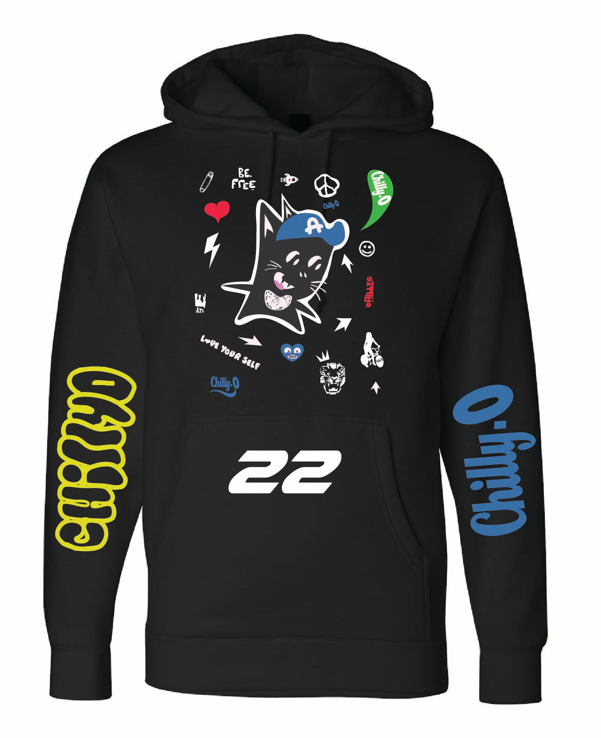 Space Kat Shawty 22 Year Annivesary Hoodie Black